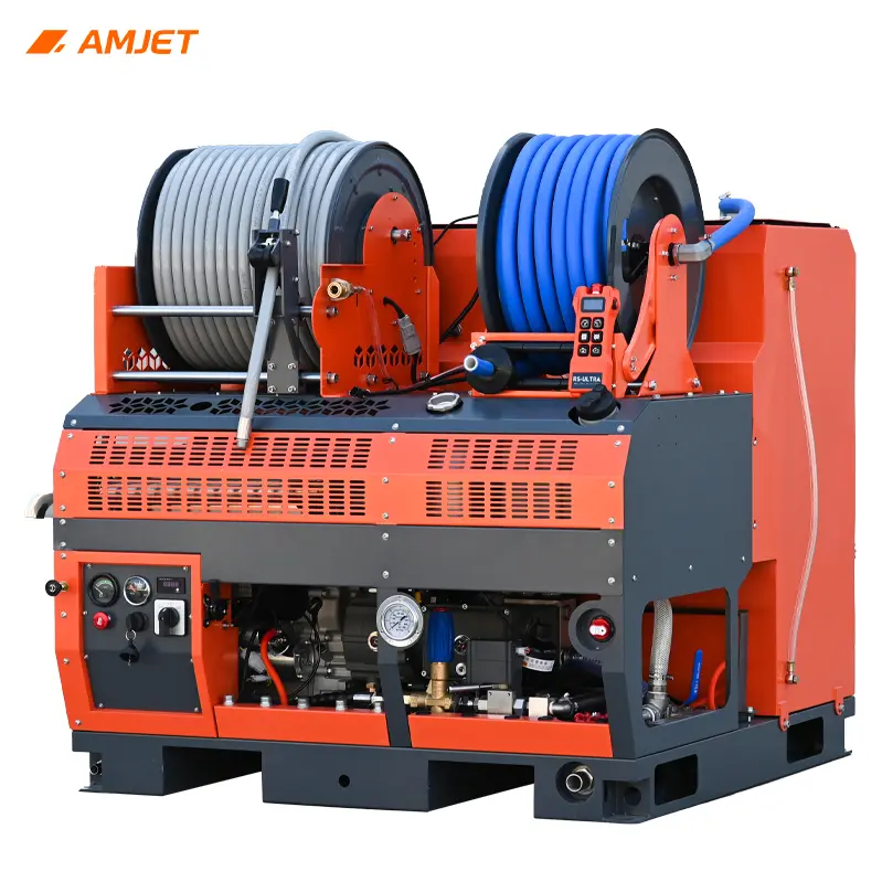 AMJET WS1865-Pro: Промышленный стандарт гидродинамической очистки